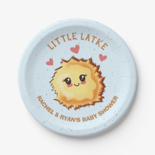 Assiettes En Carton Baby shower de Little Latke Hanoukka