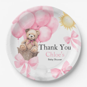Assiettes En Carton Baby shower de l'ours