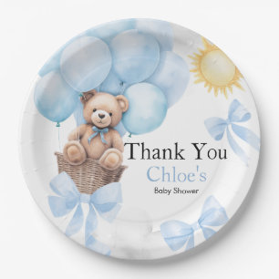 Assiettes En Carton Baby shower de l'ours