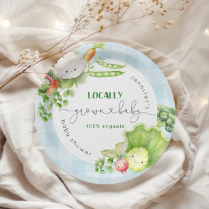 Assiettes En Carton Baby shower de marché des baby Farmers cultivés lo