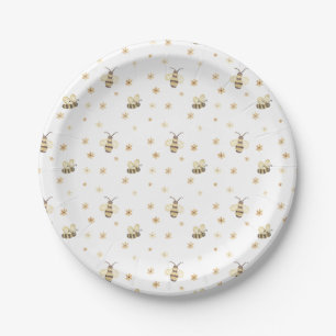Assiettes En Carton Baby shower de miel de Little Bee
