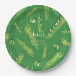 Assiettes En Carton Baby shower de pois doux