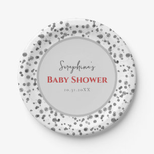 Assiettes En Carton Baby shower de ports dalmatiens mignons