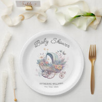 Baby shower de poussette de bébé fée