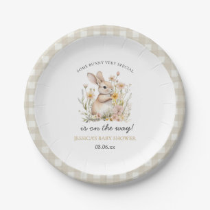 Assiettes En Carton Baby shower de printemps pour Fleurs sauvages spéc