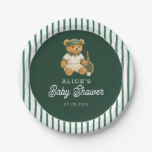 Baby shower de tennis Preppy Bear