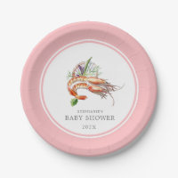 Baby shower d'ébullition minimal de l'écrevisse