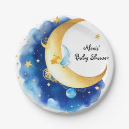 Assiettes En Carton Baby shower des étoiles brillantes