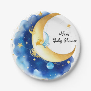 Assiettes En Carton Baby shower des étoiles brillantes