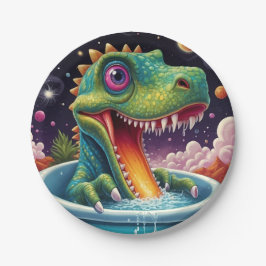 Assiettes En Carton Baby shower Dino-Mite