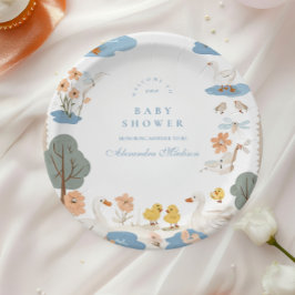 Assiettes En Carton Baby shower d'oie
