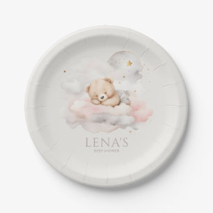 Assiettes En Carton Baby shower d'ours en peluche mignon