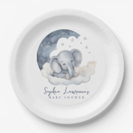 Assiettes En Carton Baby shower Eléphant Bébé mignon