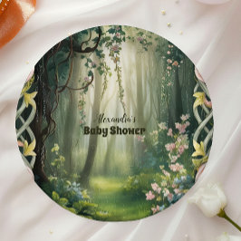 Assiettes En Carton Baby shower forestier Whimsical