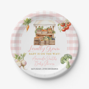Assiettes En Carton Baby shower frais à croissance locale En vichy