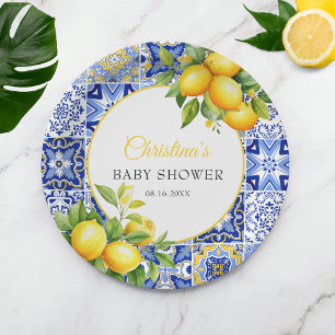 Assiettes En Carton Baby shower italien de la côte d'Amalfi