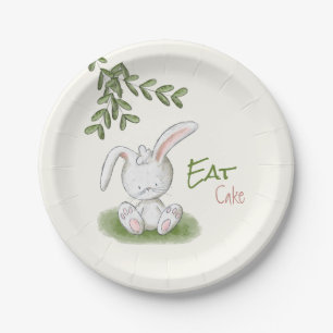 Assiettes En Carton Baby shower lapin mignon