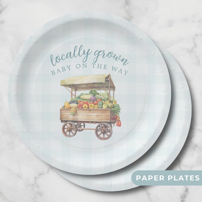 Assiettes En Carton Baby shower local neutre pour les femmes (Créateur téléchargé)