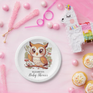Assiettes En Carton Baby shower Magique de Jolie Chouette