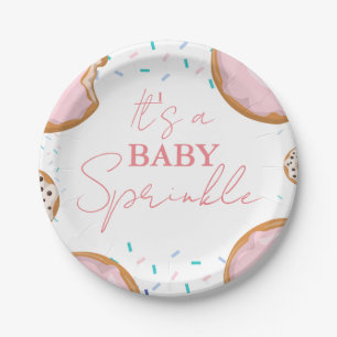 Assiettes En Carton Baby shower minimaliste d'arrosage pour bébés