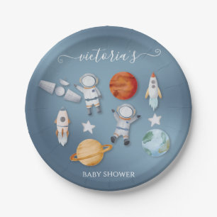 Assiettes En Carton Baby shower mobile des astronautes spatiaux