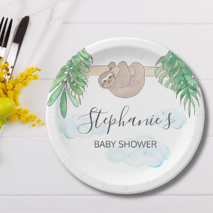 Assiettes En Carton Baby shower neutre homme-femme