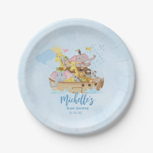 Assiettes En Carton Baby shower Noahs