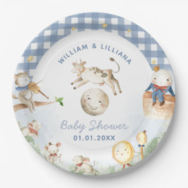 Assiettes En Carton Baby shower Nursery Rhyme