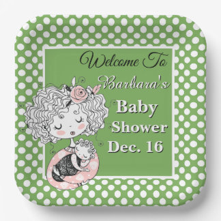 Assiettes En Carton Baby Shower Personnalisé