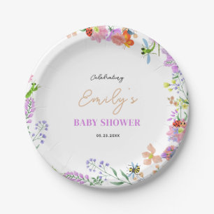 Assiettes En Carton Baby Shower Petit Bébé Coccinelle d'Amour