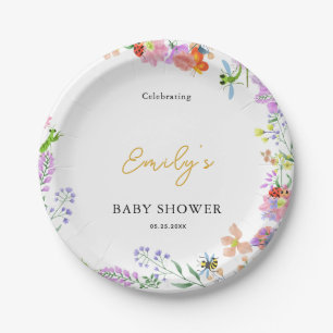 Assiettes En Carton Baby Shower Petit Bébé Coccinelle d'Amour