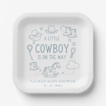Baby-Shower pour Petit Garçon Cow-Boy