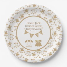 Baby shower Sexe Neutre Brown et blanc