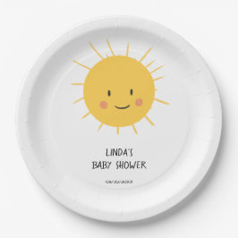 Assiettes En Carton Baby shower solaire lunaire