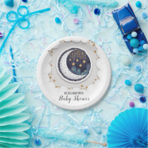 Assiettes En Carton Baby shower Starry Kids Stars