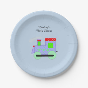 Assiettes En Carton Baby Shower Train Choo Choo