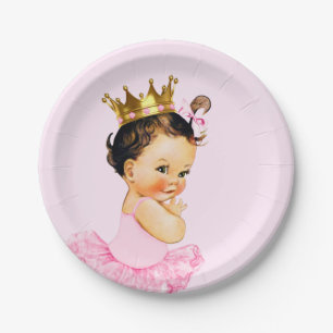 Assiettes En Carton Baby shower Tutu Princess Ballerina