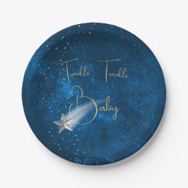 Assiettes En Carton Baby shower Twinkle Twinkle Stars
