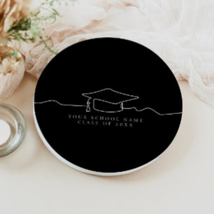 Assiettes En Carton Bac de graduation en ligne noire simple