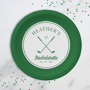 Assiettes En Carton Bachelorette de golf dernier Swing