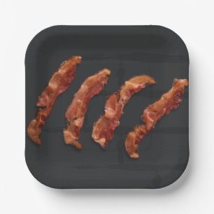 Assiettes En Carton Bacon BBBQ BBQ