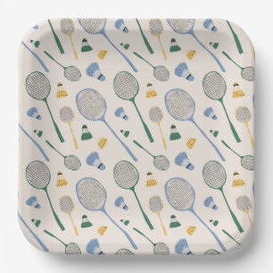 Assiettes En Carton Badminton