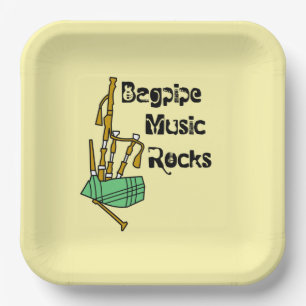 Assiettes En Carton Bagpipe Music Rocks