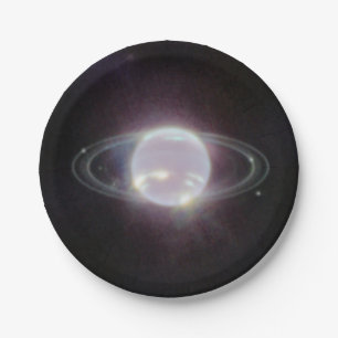 Assiettes En Carton Bagues JWST de la planète Neptune
