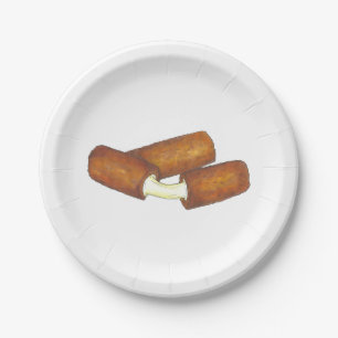 Assiettes En Carton Baguettes de fromage Mozzarella Poignée Alimentati
