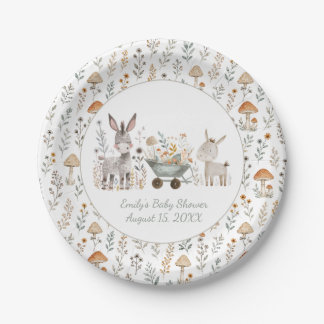 Assiettes En Carton Baigneurs Bébé Ânes Unisexe |