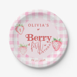 Assiettes En Carton Baisy mignonne fraise Premier Briquet