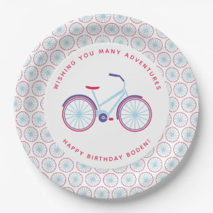 Assiettes En Carton Balade à vélo