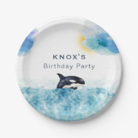 Baleine d'un temps Orca fête d'anniversaire