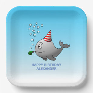 Assiettes En Carton Baleine prête à la fête